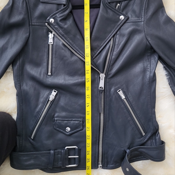 All Saints Oversize leather jacket - Picture 10 of 14